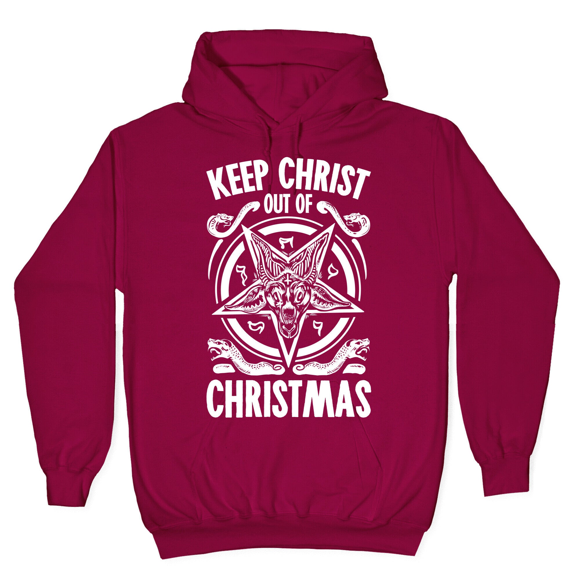Keep Christ Out of Christmas Baphomet Hoodie